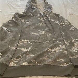 Gray Camouflage Men's Hoodie